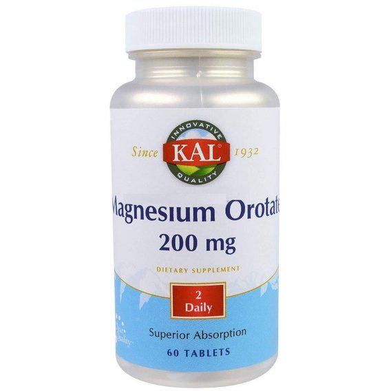 Микроэлемент Магний KAL Magnesium Orotate 200 мг 60 Tabs (CAL-71060) Микроэлемент Магний KAL Magnesium Orotate 200 мг 60 Tabs (CAL-71060)