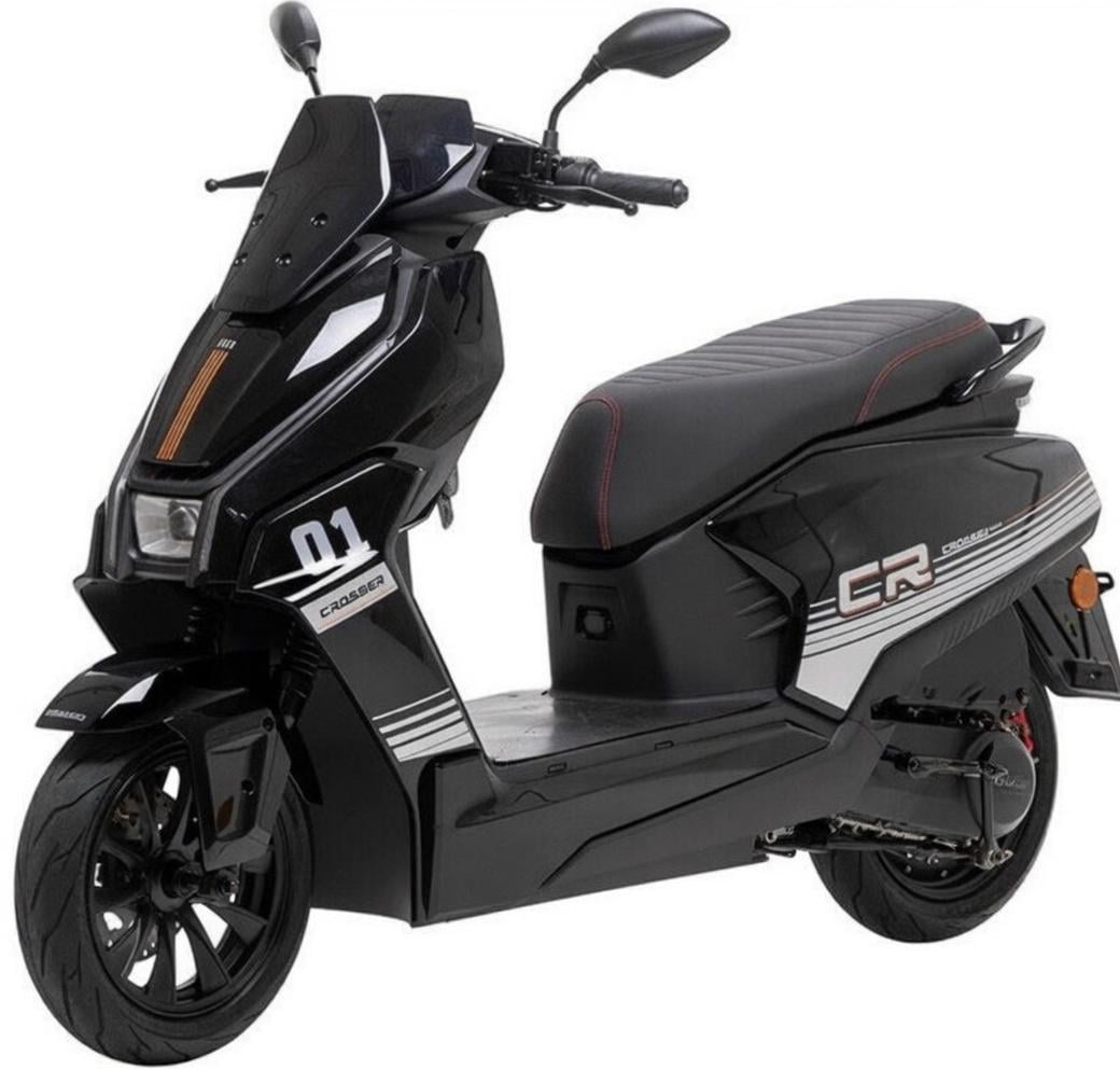 Электроскутер Crosser CR-22 аккумуляторный 72V 35 Ah 2500W Черный (2104619488)