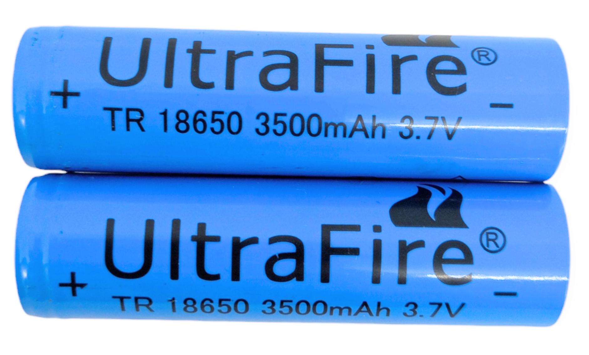 Аккумулятор-батарейка литий-ионный UltraFire Li-Ion 18650 3,7 V 3500 mAh 2800 mAh 2 шт. - фото 4