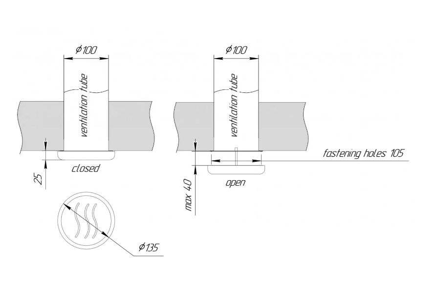 Вентиляционный грибок Tesli 125 из липы (015923) - фото 4