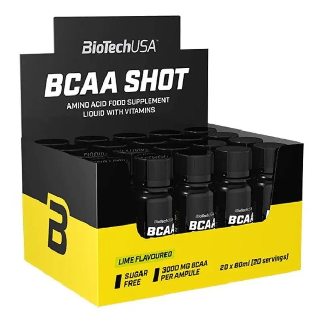 Амінокислоти BioTech USA BCAA Shot 20x60 мл Лайм (08743-01)