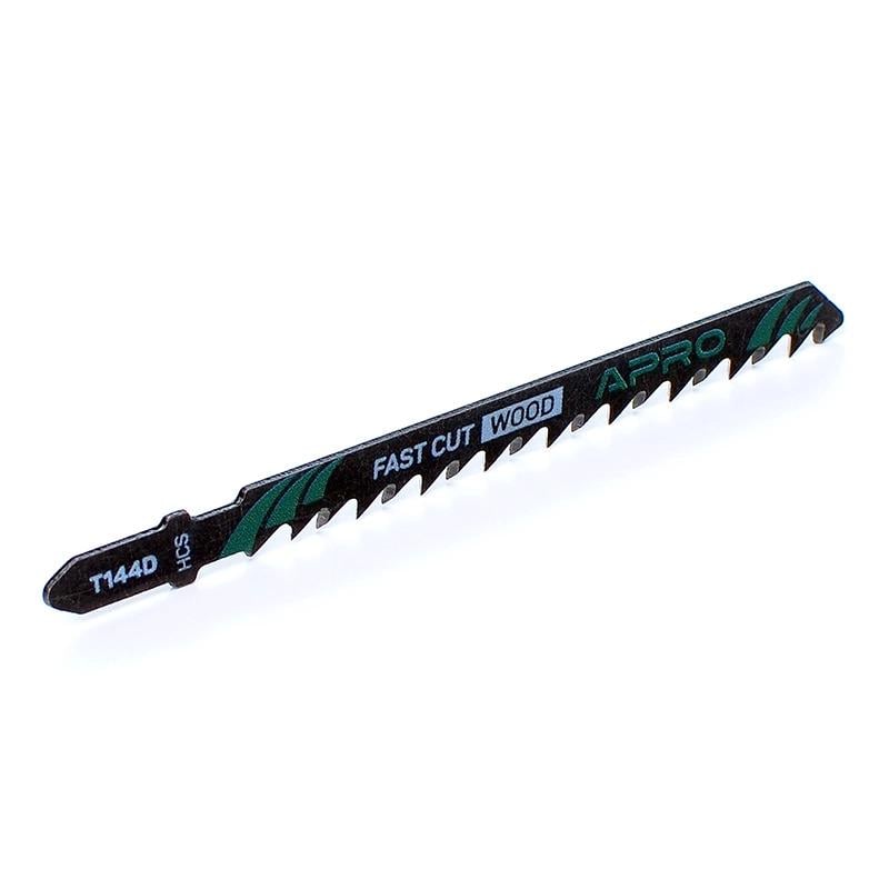 Полотно для лобзика Apro T144D дерево 100/75 мм 4 мм 6 TPI швидкий прямий різ (830608) Полотно для лобзика Apro T144D дерево 100/75 мм 4 мм 6 TPI швидкий прямий різ (830608)