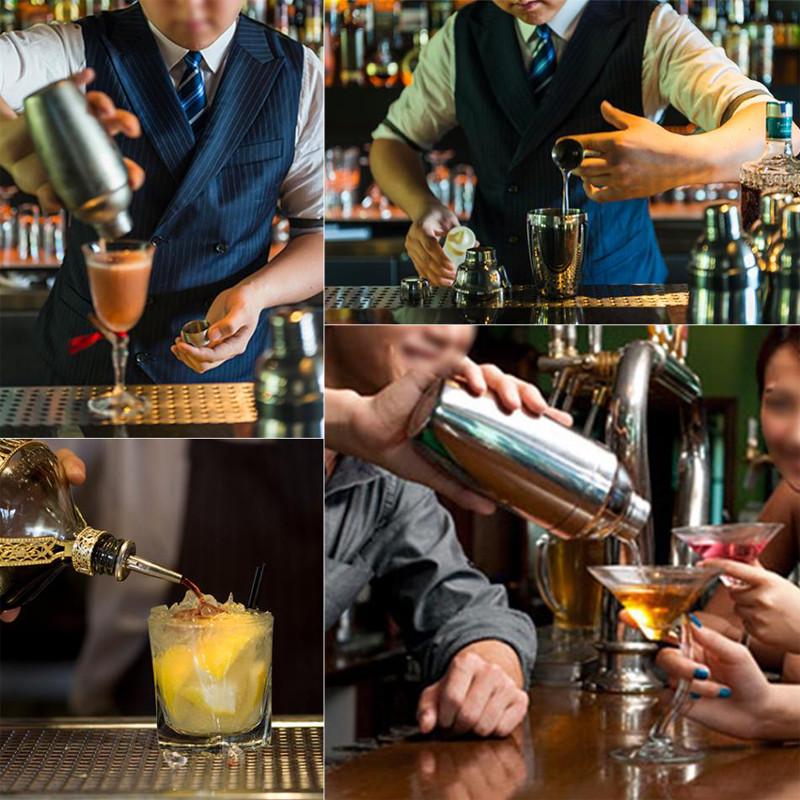 Набір бармена для приготування коктейлів 6в1 шейкер 750 мл (1484755164) - фото 4 Набір бармена для приготування коктейлів 6в1 шейкер 750 мл (1484755164) - фото 4