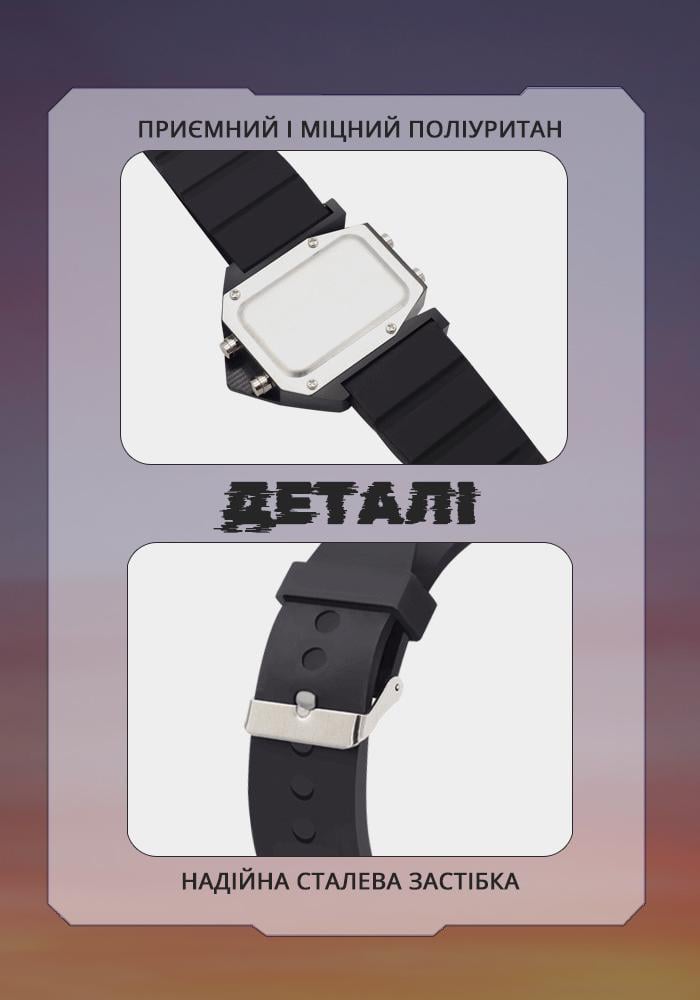 Наручные часы спортивные электронные мужские/женские Черные (SVGOLI-1394) - фото 3 Наручные часы спортивные электронные мужские/женские Черные (SVGOLI-1394) - фото 3