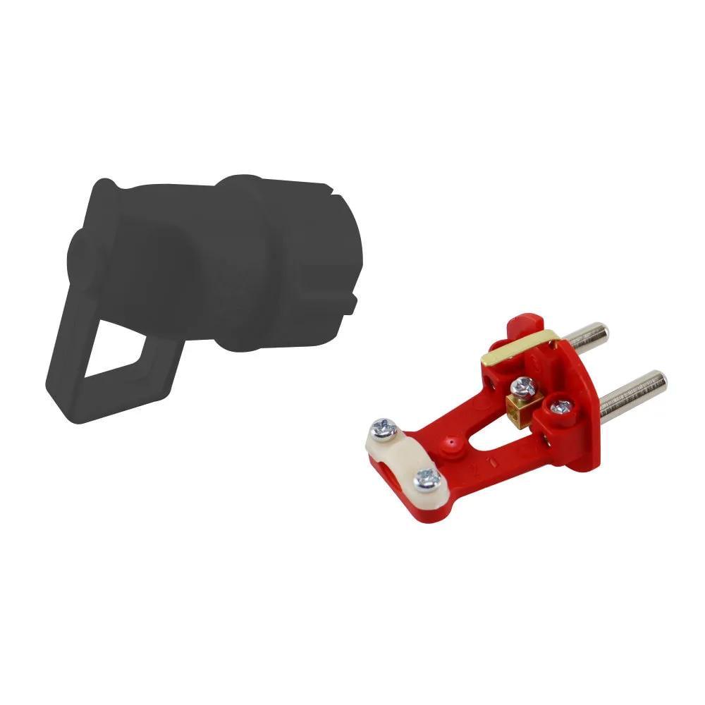 Вилка штепсельна Nilson з ручкою з заземленням Чорний (40220102)