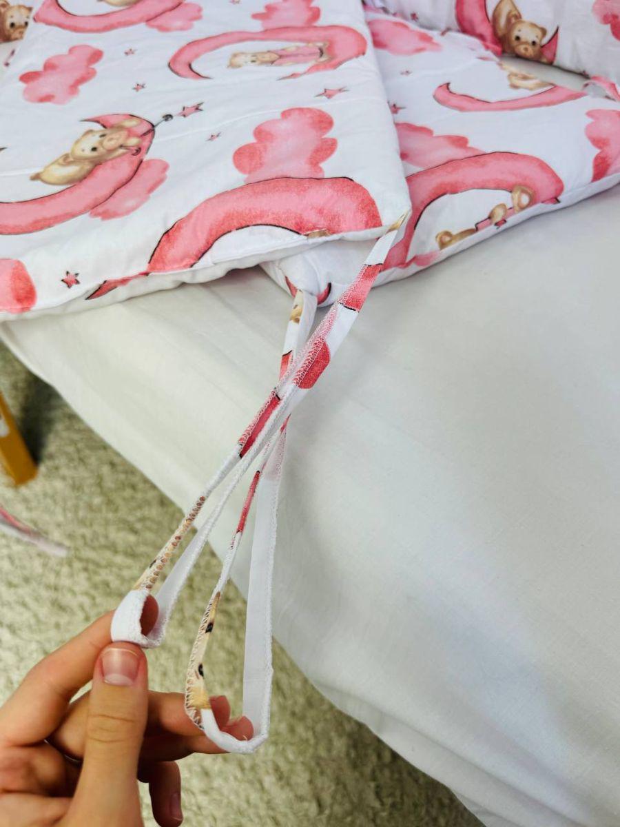 Защита для бортиков для детской кроватки сплошная 4 стороны 120x60x37 см (825) - фото 3 Защита для бортиков для детской кроватки сплошная 4 стороны 120x60x37 см (825) - фото 3