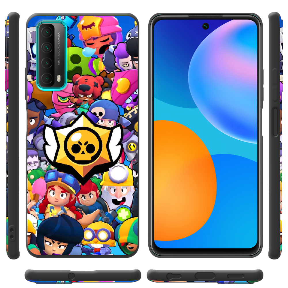 Чехол Boxface Huawei P Smart 2021 Brawl Stars Черный силикон (41133-up2389-41604) - фото 2