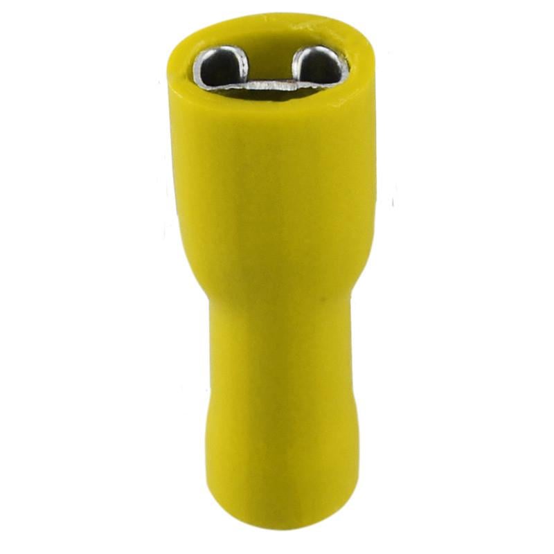 Наконечник изолированный розетка АСКО-Укрем FDFD 5,5-250 4-6 мм2 7,9х0,4 мм 1 шт. Желтый (A0060150005)