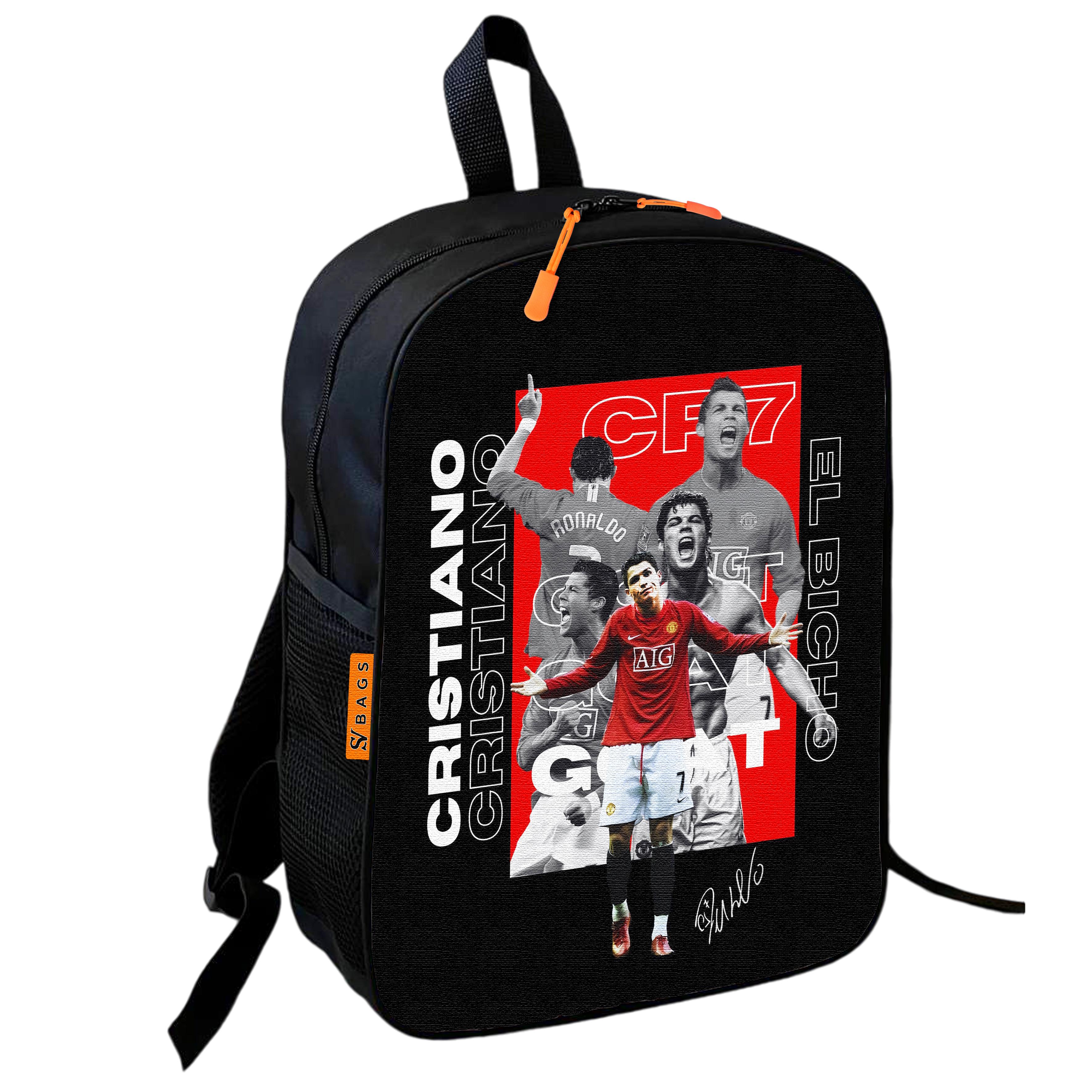 Шкільний рюкзак дитячий Кріштіану Роналду міський для хлопчика 36х27 см (0577)