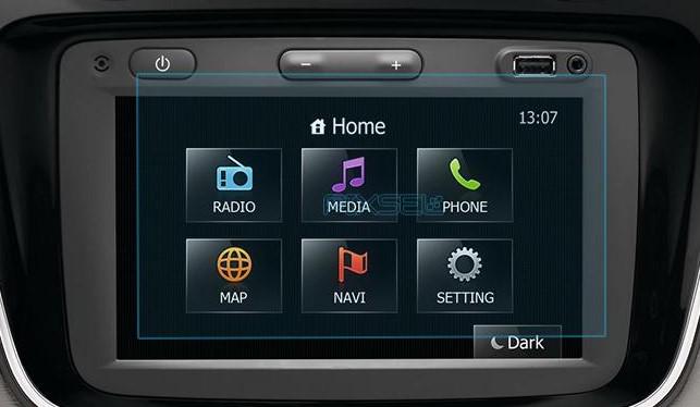 Стекло защитное Pixsel гибридный глянец на монитор Renault LODGY 6,9“ 2014