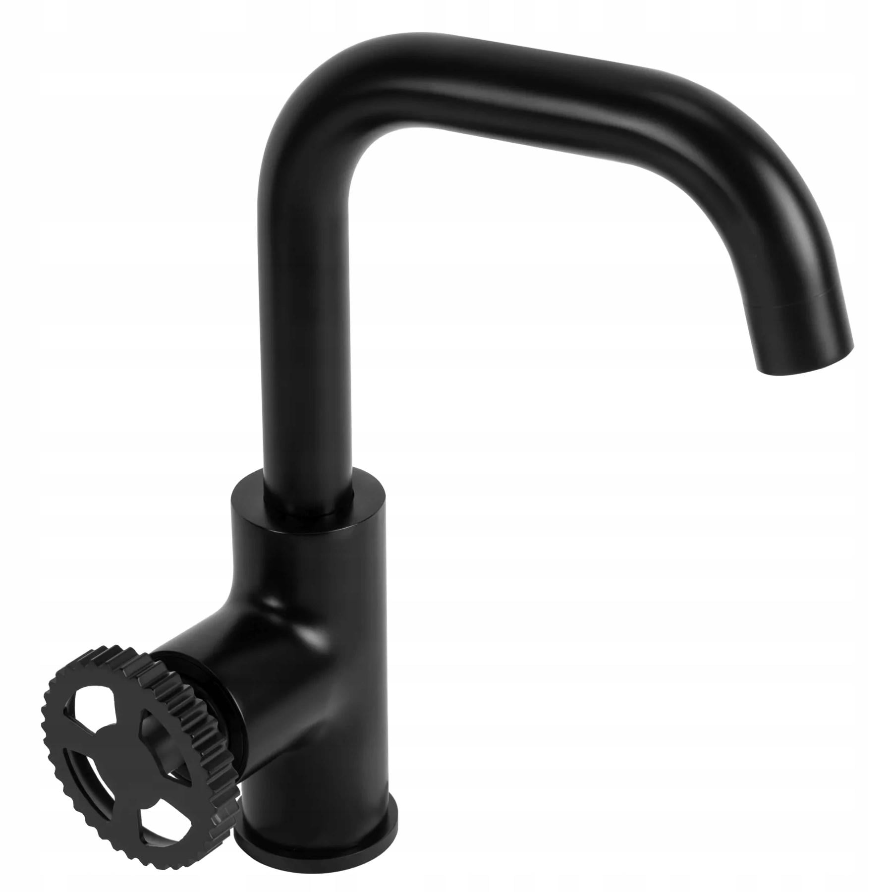 Смеситель для умывальника CUBO REA VERTIGO SIDE reac-00000000691 высокий однорычажный Черный (165131)