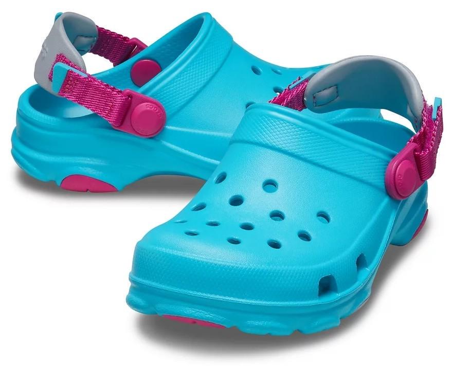 Крокси дитячі Crocs Kids' Classic All-Terrain Aqua р. 25/26 Блакитний (25944)