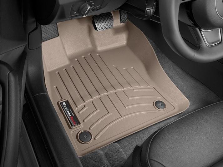 Килимки автомобільні передні лайнери WeatherTech 454961 Audi/SEAT/Skoda/Volkswagen A3/A3 Sportback e-tron/RS3/S3/Leon/Leon ST/Octavia/Superb/Golf/Golf 4Motion/Golf GTD/Golf GTE/Golf GTI/Golf R/Golf TGI/Golf Variant/Passat 2014 Бежевий (1185135784)