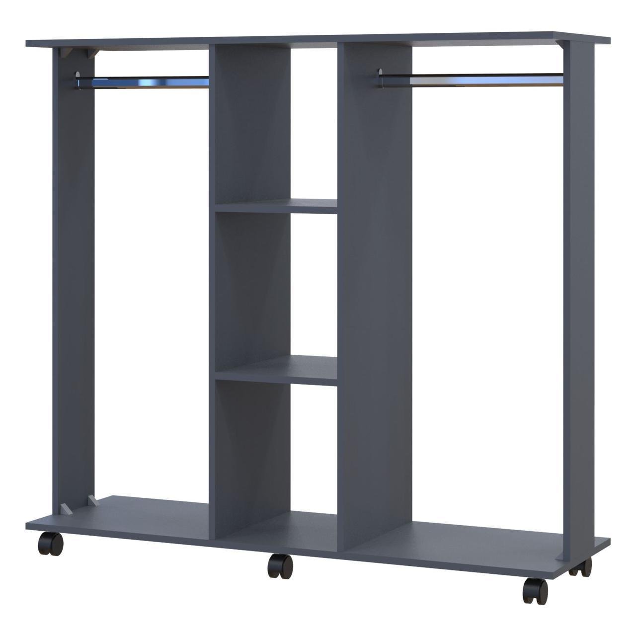 Гардеробная стойка Doros Д3 130х40,6х121 см Графит (DRS-011424) Гардеробная стойка Doros Д3 130х40,6х121 см Графит (DRS-011424)