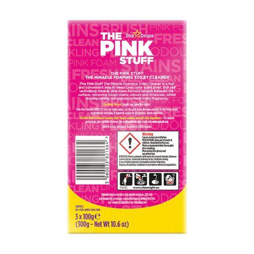 Порошок для чистки унитаза The Pink Stuff Foaming Toilet Cleaner удаляет сложные пятна 3х100 г (21696254) - фото 2