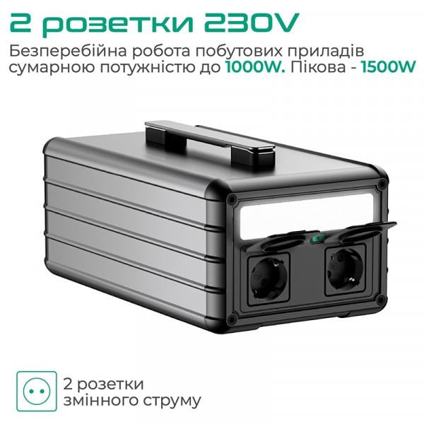 Зарядна станція ZENDURE SuperBase M1000 (ZDSB1000M-GY-EU) - фото 9