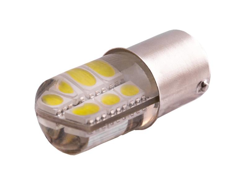 Автолампа светодиодная T25 P21W 1156 силикон 12 В SMD5050-12led Белый (2180)