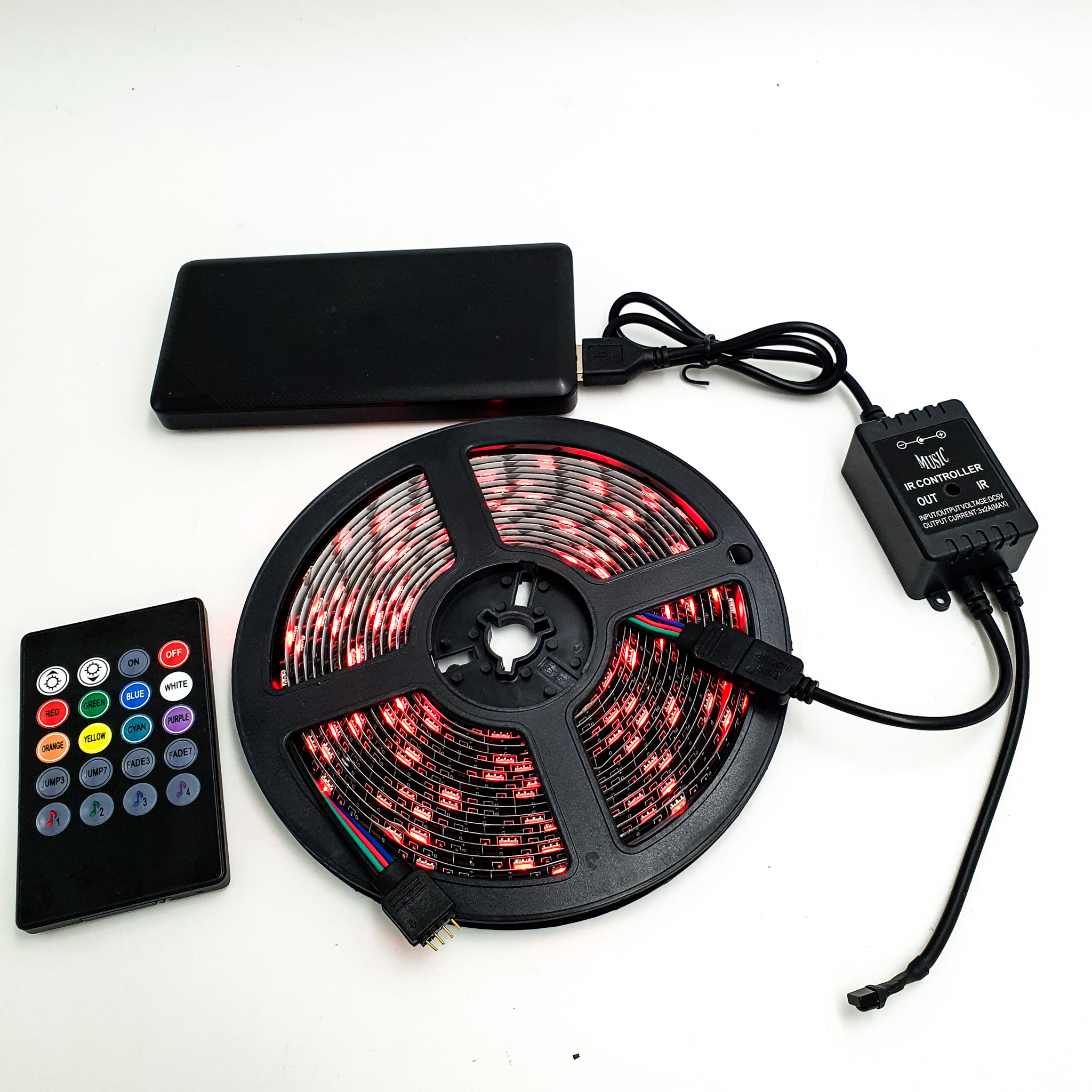 Світлодіодна стрічка SMD 5050 RGB 8 кольорів 5 м - фото 2