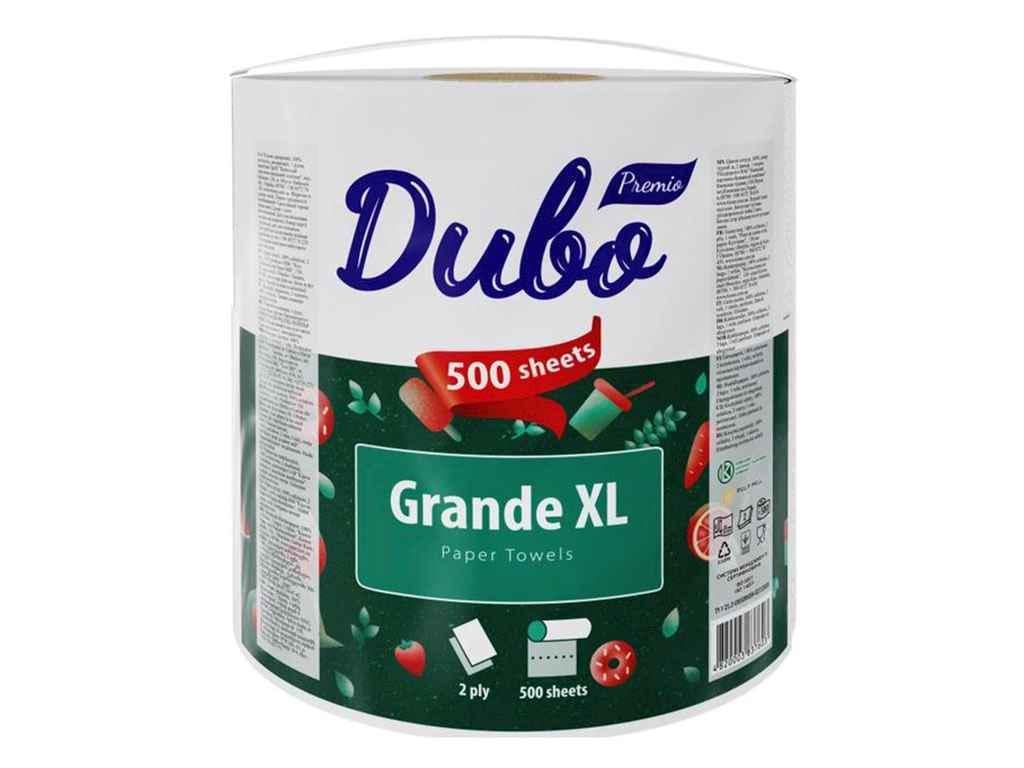 Полотенца бумажные Чудо Premio Grande XL 1 рул. 2-слойные 500 отрывов Белый (989279)