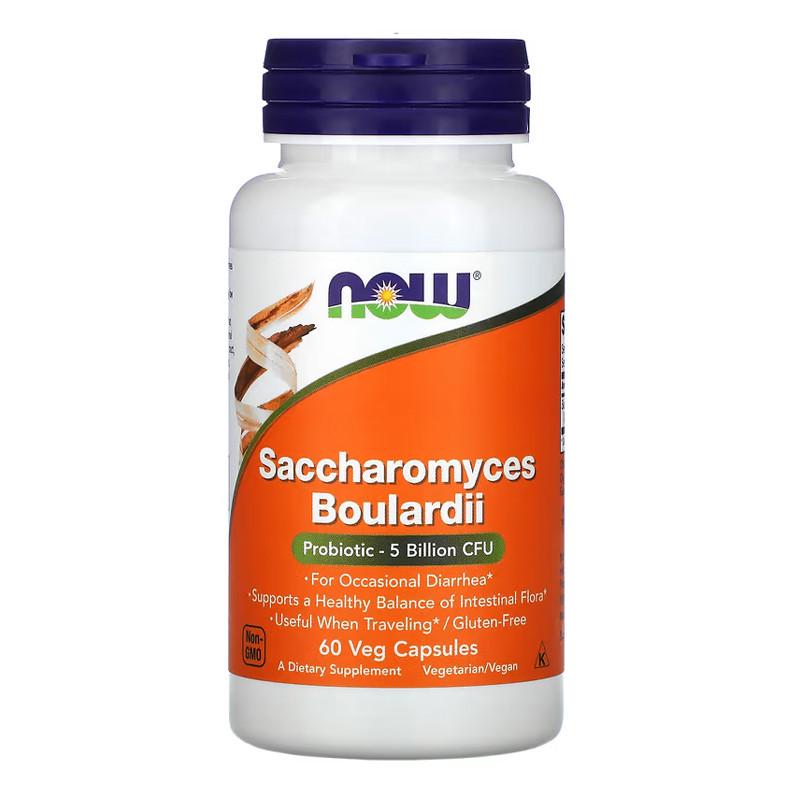Сахароміцети Буларді NOW Saccharomyces Boulardii 60 вега-капс. (19344-01)