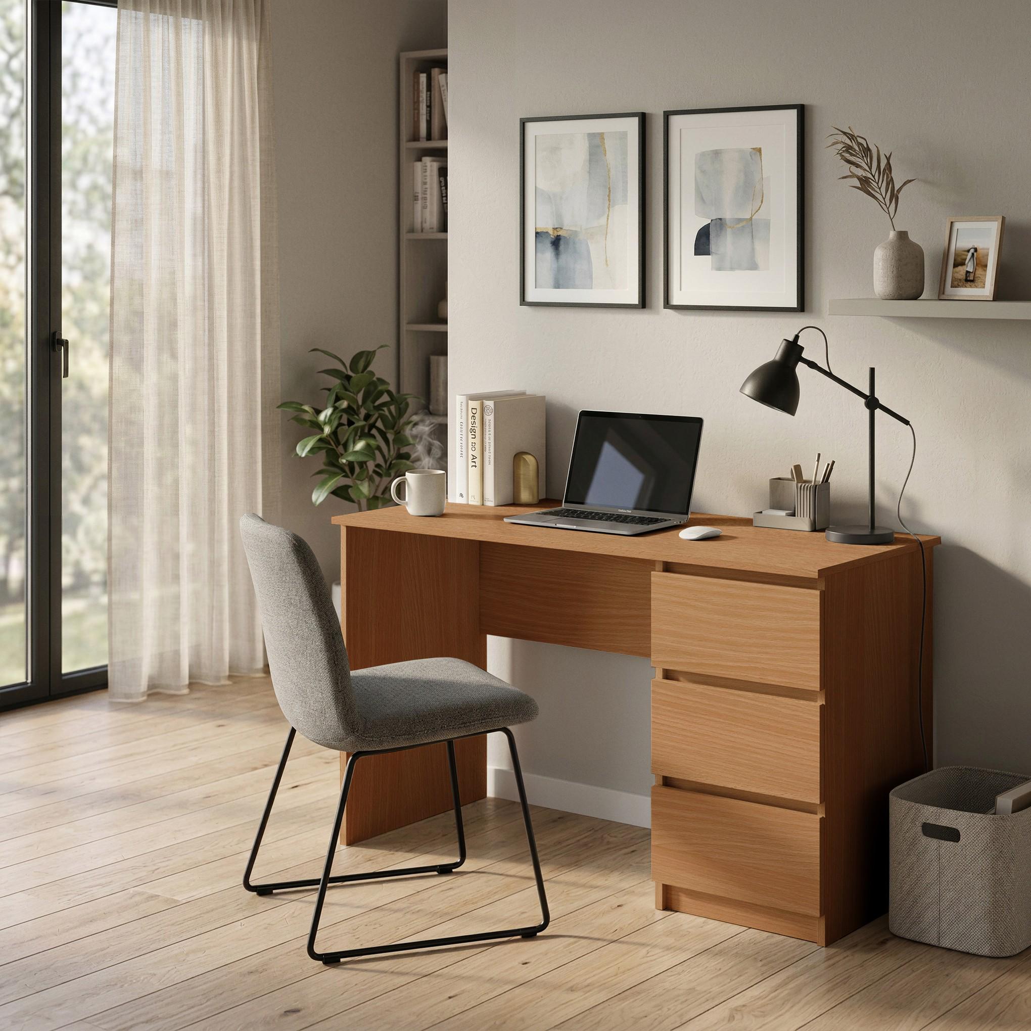 Стол письменный на 3 ящика Line SL-2 1200х600х750 мм Бук