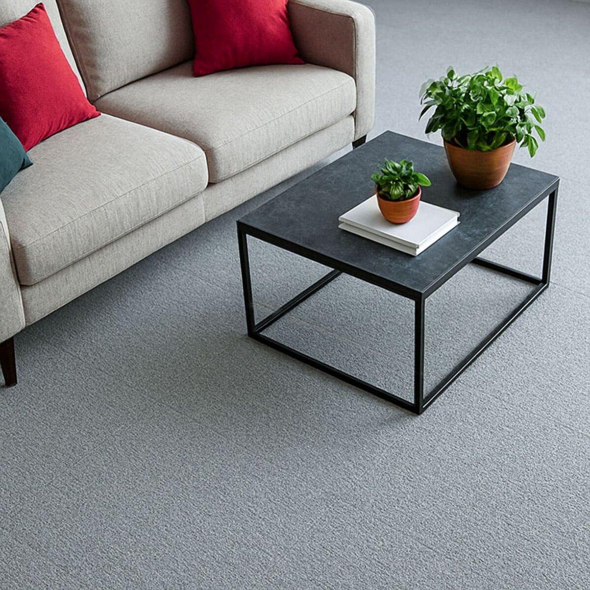 Плитка ковролінова з TPR основою багаторазова 600х600х4 мм Сірий (SW-00002800) - фото 6