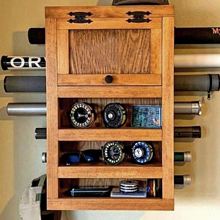 Органайзер для рибальських снастей із дерева Сантарі Сієна (ОДБ-002005)