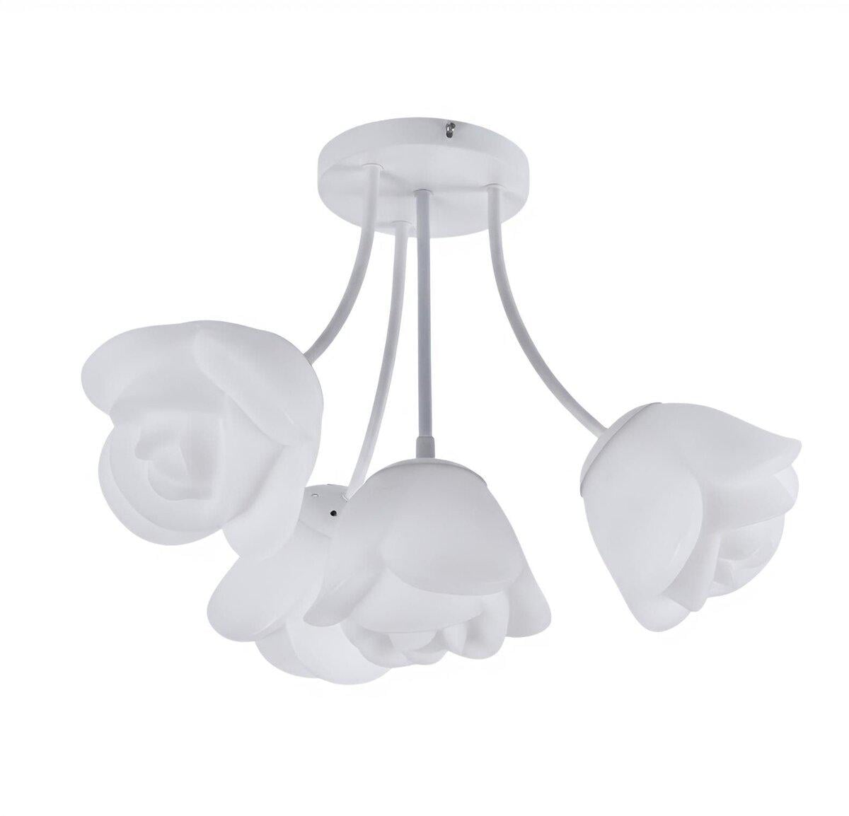 Люстра потолочная Light House SRS-20596/3/1 WT Цветы Белый Люстра потолочная Light House SRS-20596/3/1 WT Цветы Белый