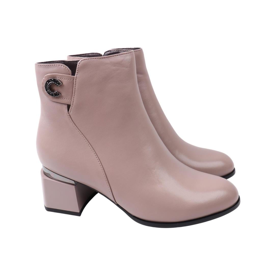 Ботильоны женские Velly из кожи р. 37 Капучино (128-21DH)