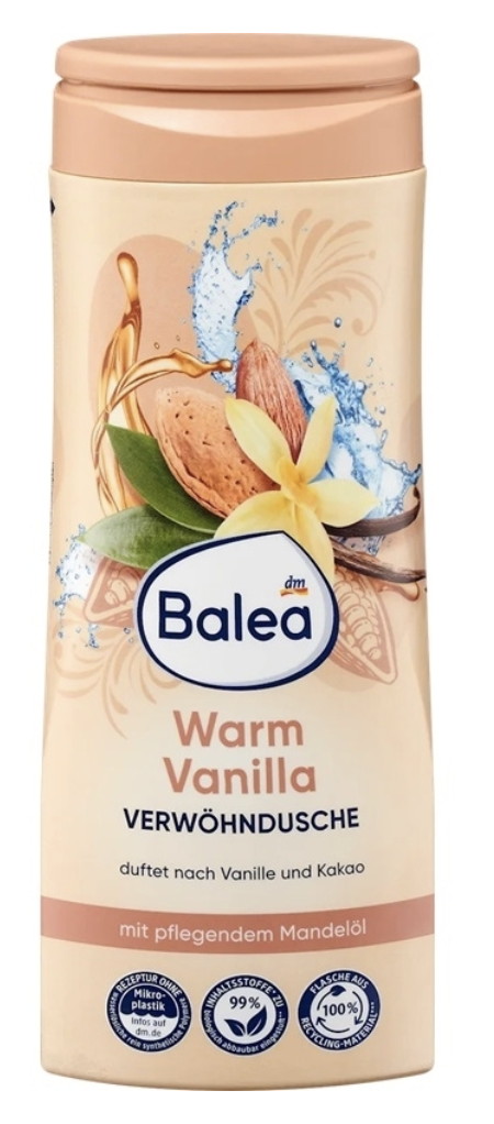 Гель для душу Balea Warm Vanilla 300 мл (4067796080957)