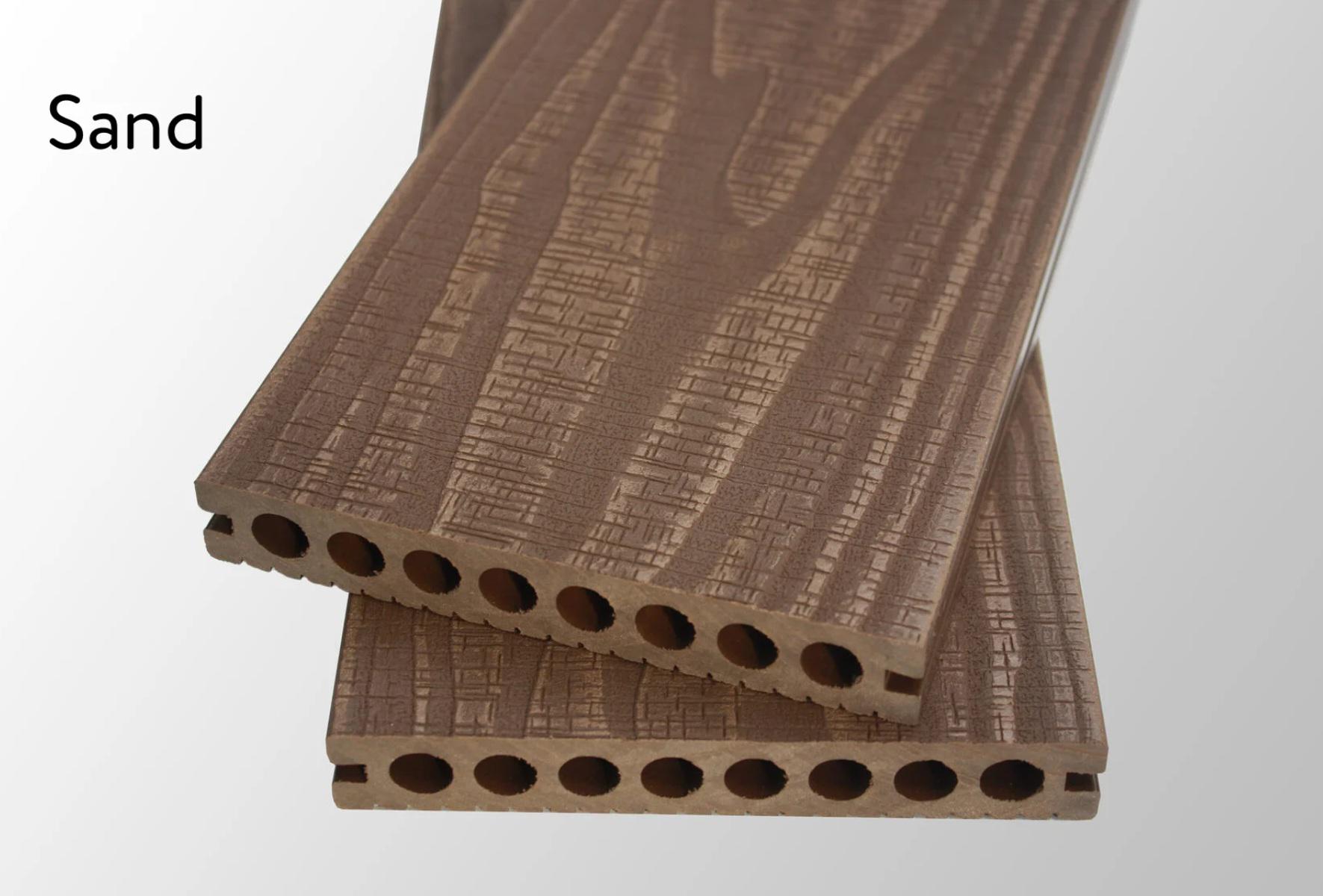 Терасна дошка ДПК Tardex WoodLux Ultra 3D Vintage 146х23х2200 мм Sand (28796529) - фото 2 Терасна дошка ДПК Tardex WoodLux Ultra 3D Vintage 146х23х2200 мм Sand (28796529) - фото 2