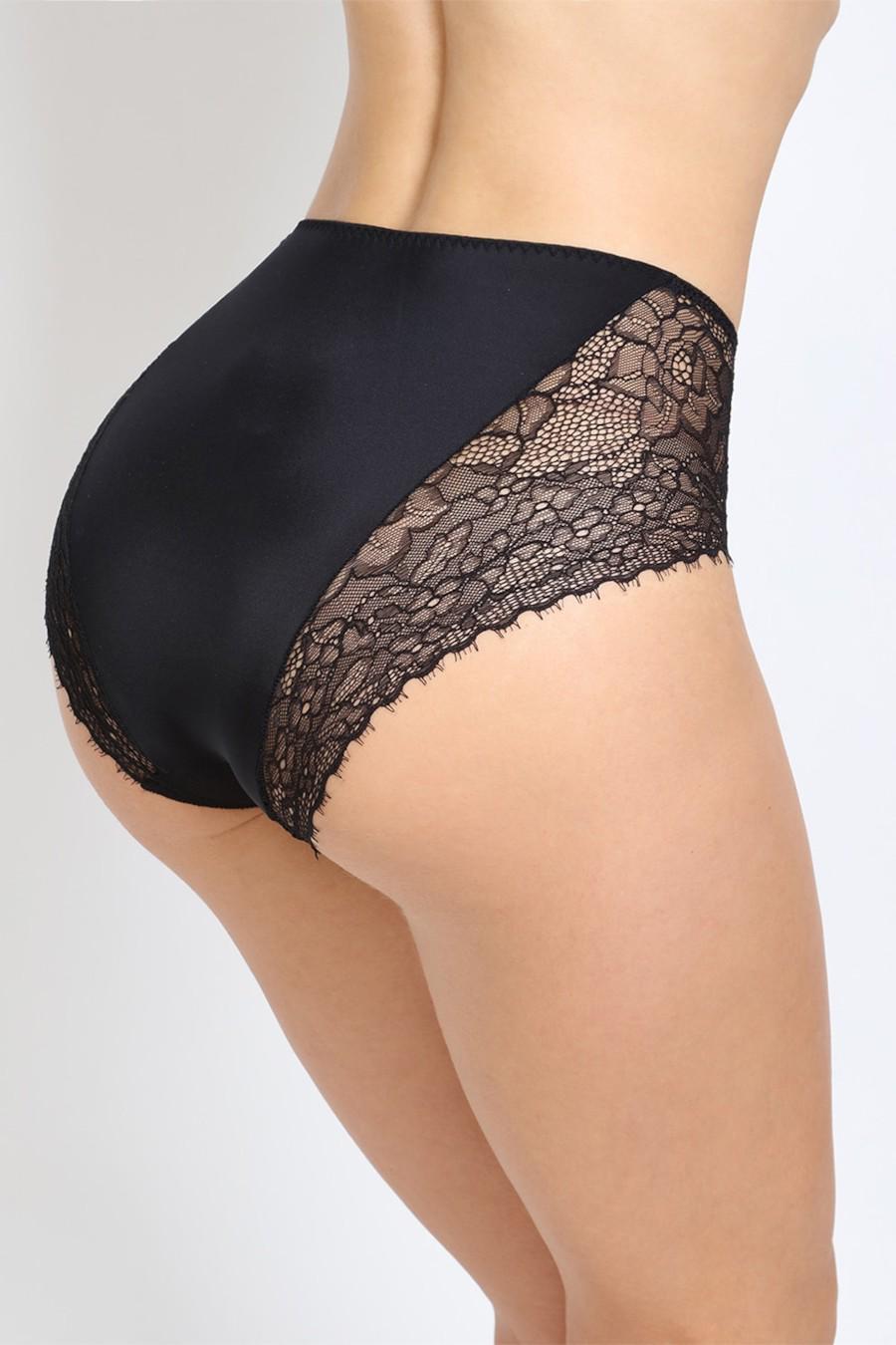 Трусики брифы Orhideja р. 4/L Черный/Пион (70935)