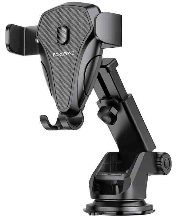 Автодержатель для телефона BOROFONE Magic BH38 60-90 мм Черный (533450)