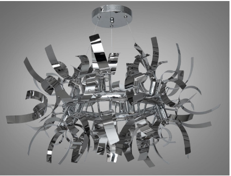 Люстра Diasha на 12 ламп 40 Вт Хром (1110-12HR)