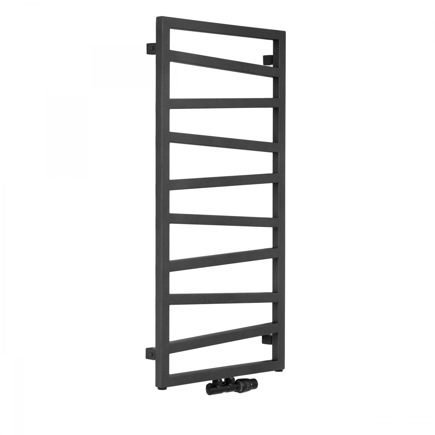 Полотенцесушитель водяной Terma Zigzag 1070x500 мм Black mat (440)