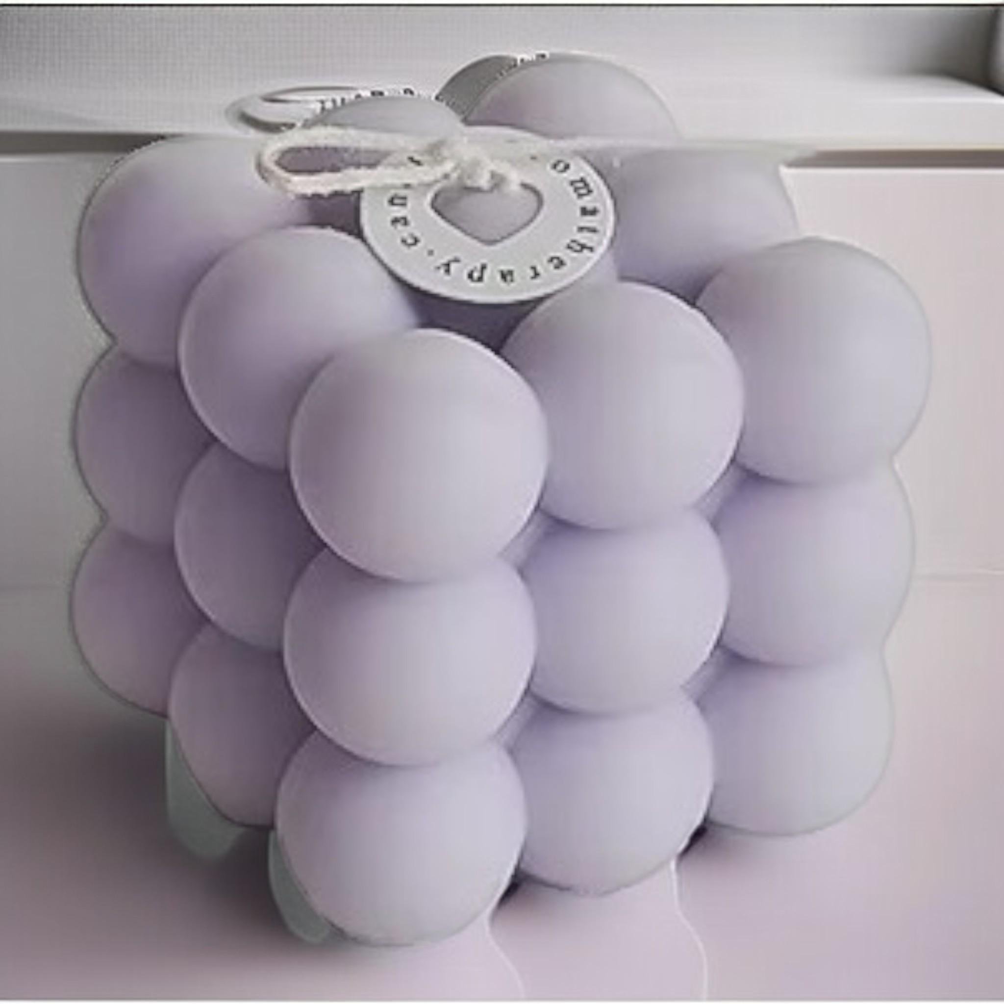 Свеча пузырьково-кубическая Сиреневая Du Song Лавандовый (00013) - фото 3 Свеча пузырьково-кубическая Сиреневая Du Song Лавандовый (00013) - фото 3