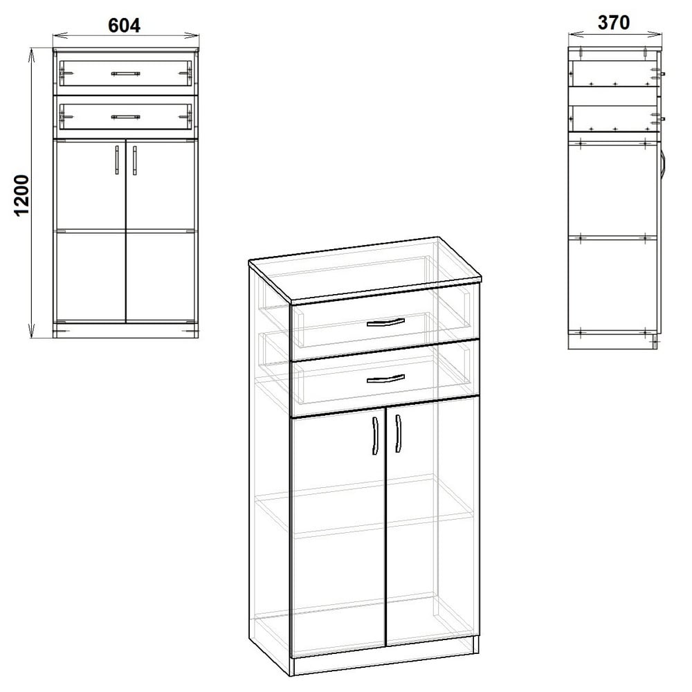 Комод для документів Компаніт КШ-14 Горіх екко (60c7337456ed397aa71046e1) - фото 2 Комод для документів Компаніт КШ-14 Горіх екко (60c7337456ed397aa71046e1) - фото 2