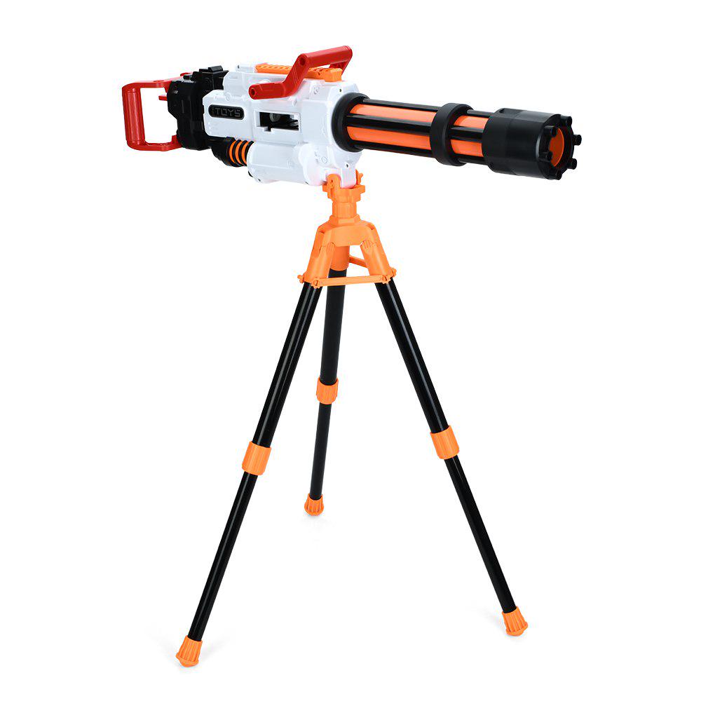 Игровой автомат-пулемет 648-405 с встроенным аккумулятором/120 мягкими пулями и треногой Оранжевый