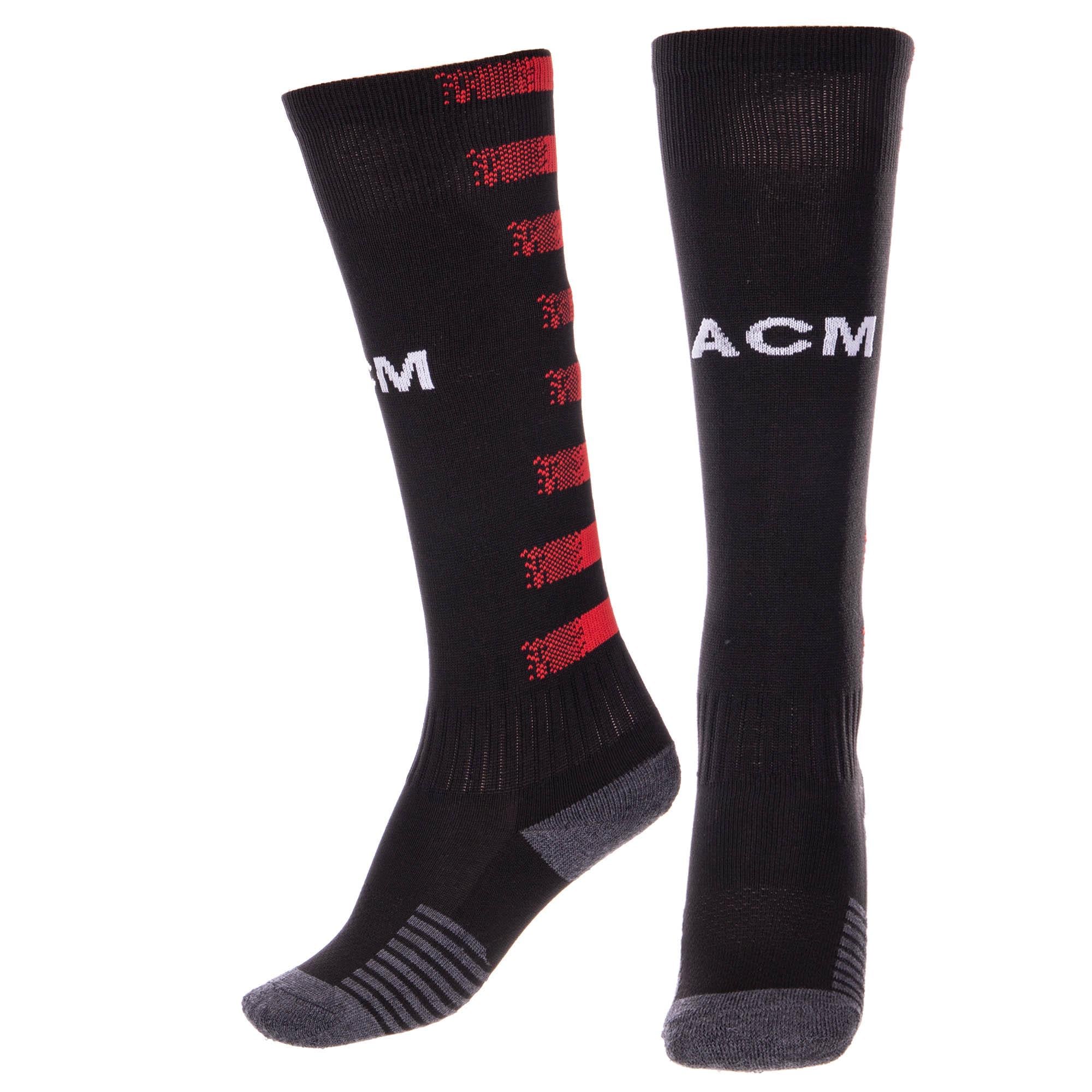Гетры футбольные детские клубные AC MILAN HOME 2021 SPOINT ETM2105-ACM1 р. 32-39 Черный (232938)
