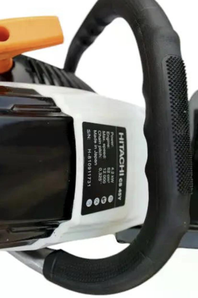 Бензопила цепная бензиновая Hitachi CS-45-Y 4.2 кВт шина 45 см - фото 3