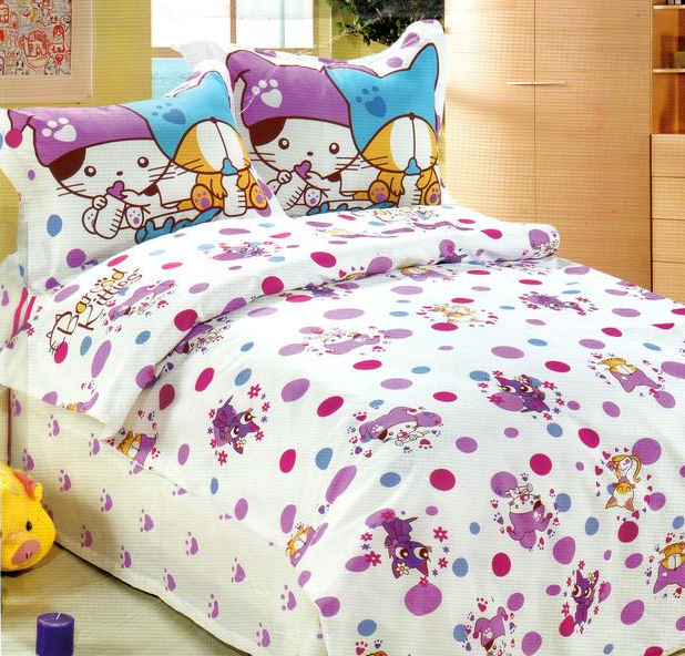 Комплект постільної білизни для немовлят Le Vele B. Kitties Flower 100х150 см (lv-372)