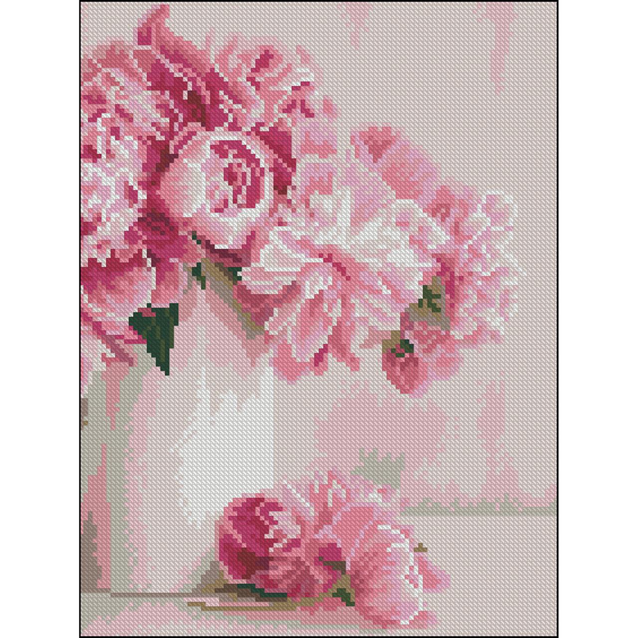 Алмазна мозаїка Strateg Ранковий букет без підрамника 30х40 см (ZAV3040-25)