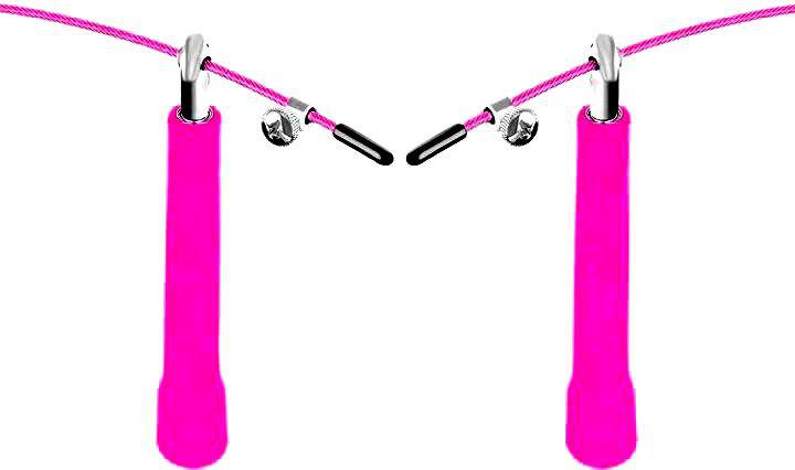 Скакалка швидкісна для кросфіту BAR2FIT Pink (151232) - фото 2