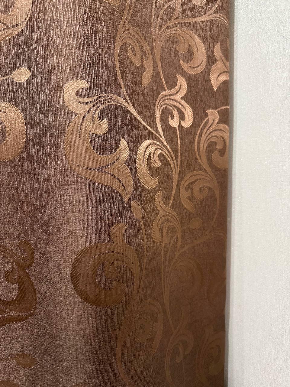 Штори Toscana жаккардові 1,5х2,7 м 2 шт. Шоколадний - фото 4 Штори Toscana жаккардові 1,5х2,7 м 2 шт. Шоколадний - фото 4