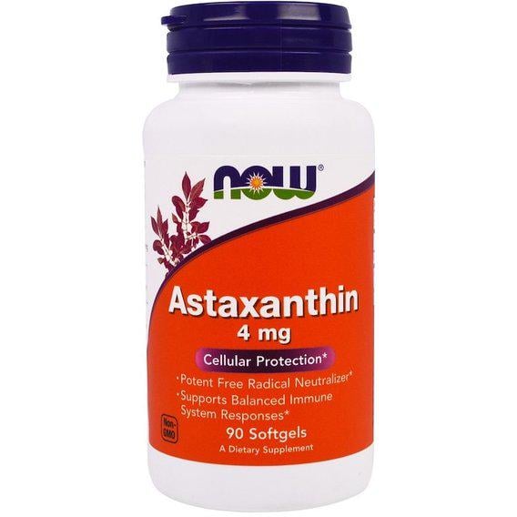 Астаксантін NOW Foods Astaxanthin 4 мг 90 Softgels (NF2305)