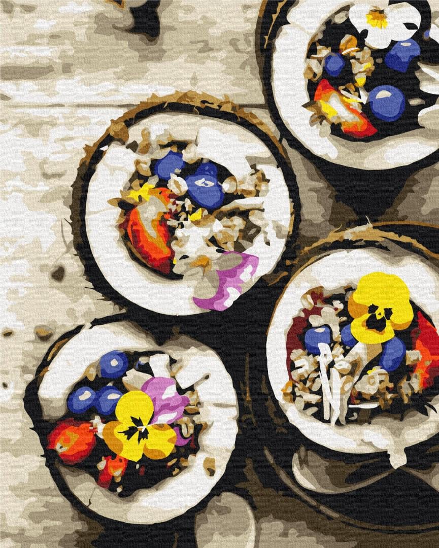 Картина по номерам Brushme Премиум Кокосовый завтрак 40x50 см (PBS52569) Картина по номерам Brushme Премиум Кокосовый завтрак 40x50 см (PBS52569)