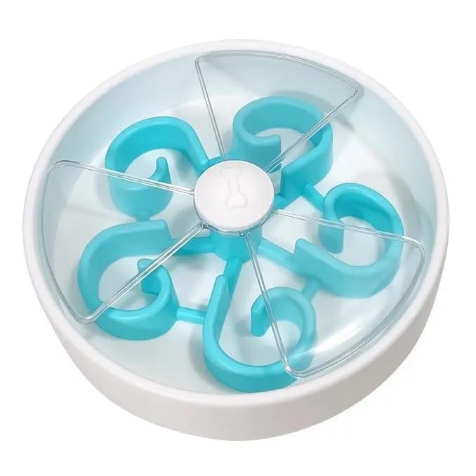 Кормушка-лабиринт для собак RIAS Pet Slow Food Bowl 27.5х27.5х6 см White/Blue (3_07214) Кормушка-лабиринт для собак RIAS Pet Slow Food Bowl 27.5х27.5х6 см White/Blue (3_07214)