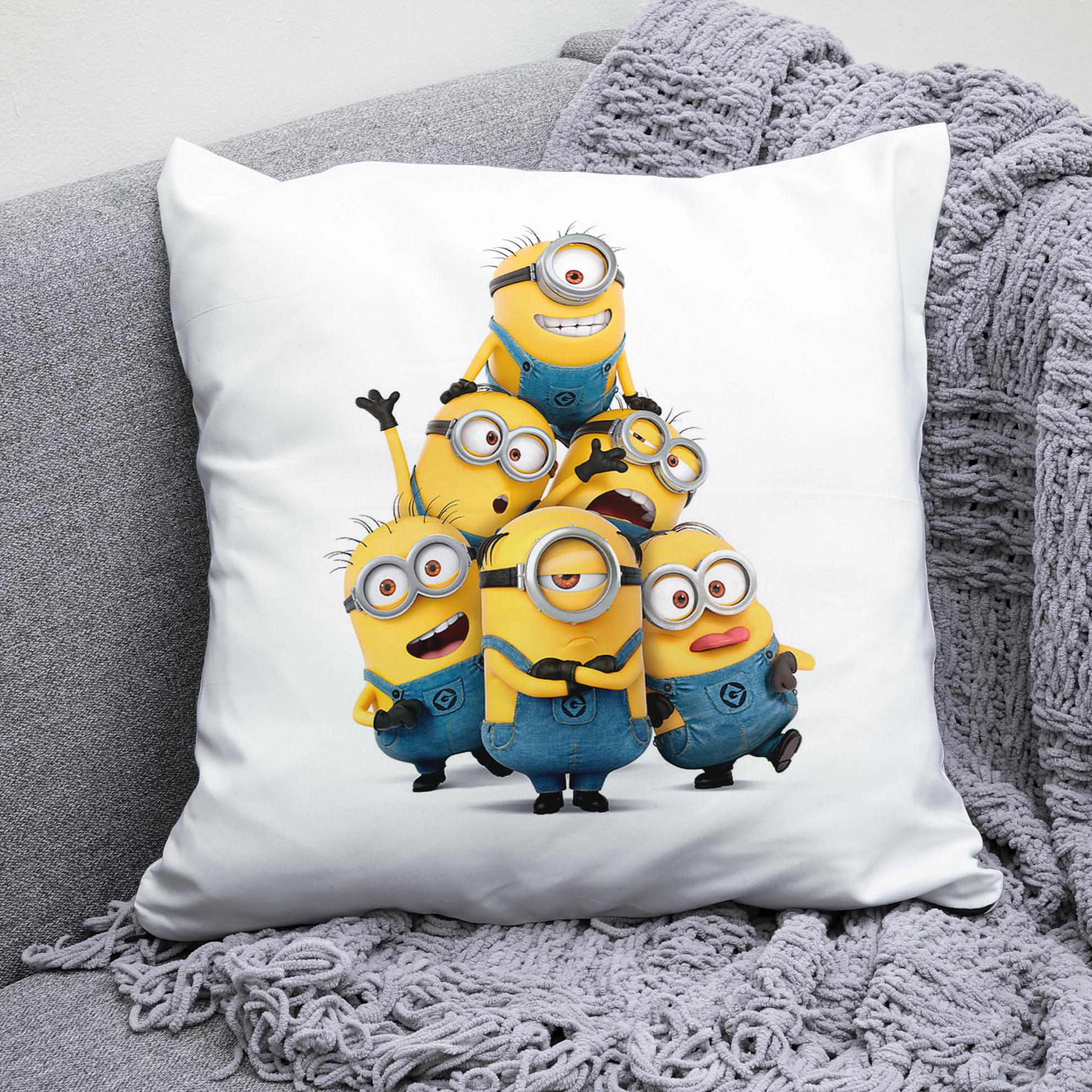 Плюшевая подушка квадрат с принтом Minions Гадкий Я