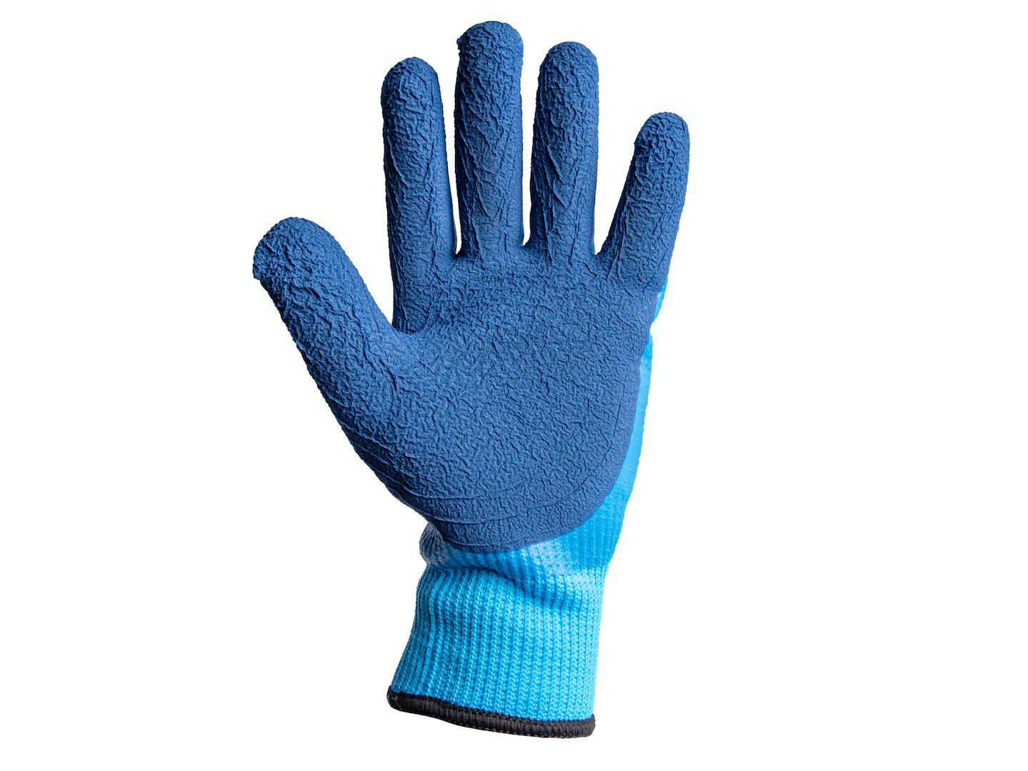 Робочі рукавиці утеплені GeKo водовідпорні трикотажні покриті рифленим латексом р. 9 Синій (G75036) - фото 3 Робочі рукавиці утеплені GeKo водовідпорні трикотажні покриті рифленим латексом р. 9 Синій (G75036) - фото 3