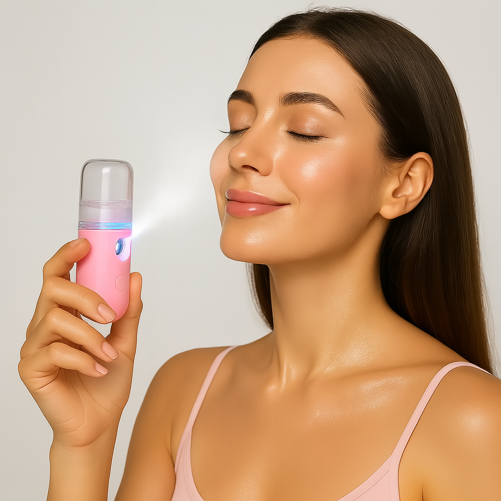 Зволожувач-спрей для обличчя Mist Sprayer L8 кишеньковий ультразвуковий 30 мл (1463) - фото 3 Зволожувач-спрей для обличчя Mist Sprayer L8 кишеньковий ультразвуковий 30 мл (1463) - фото 3